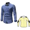 men denim shirts