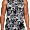 Men’s Tank Tops 3D Printed Summer Casual Workout Vacation Sleeveless Tank Tops