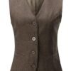 Women Waistcoat Vest Gilet V-Neck Business Career Ladies Tops Office Formal Work Wear Outerwear