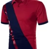 Men Color Block Polo Shirt