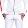 Mens Hip Hop Tracksuit 2 Piece Casual Pants Jacket Sweatsuit Sweatshirt Activewear Set