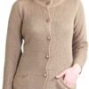 Acro Wool Winter Long Coat for Women, Girls (Brown)