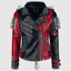 Ladies Motorbike Heavy Metal Spike Studs Leather Steampunk Jacket