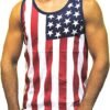 Men’s American Flag Stripes and Stars Tank Top Shirt