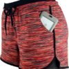 Women Workout Running Shorts 2 in 1 Active Yoga Gym Sport Shorts with Pockets