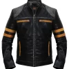 Cafe Racer Jacket Vintage Biker Retro Moto Distressed Leather Jacket