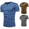 Summer Men V Neck Slim Fit T-Shirt