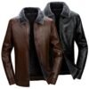 Autumn and Winter Men’s PU Leather Men’s Jacket Casual Leather Jacket