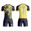 Full set latest design 100% POLYESTER training wear soccer uniform